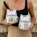 Family cats mug set | 6pcs