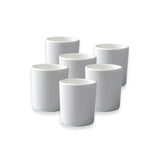 Set tazze in porcellana bianca - Easy Tea Cup | 6pz