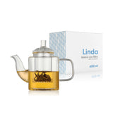 Teiera in vetro borosilicato - Linda