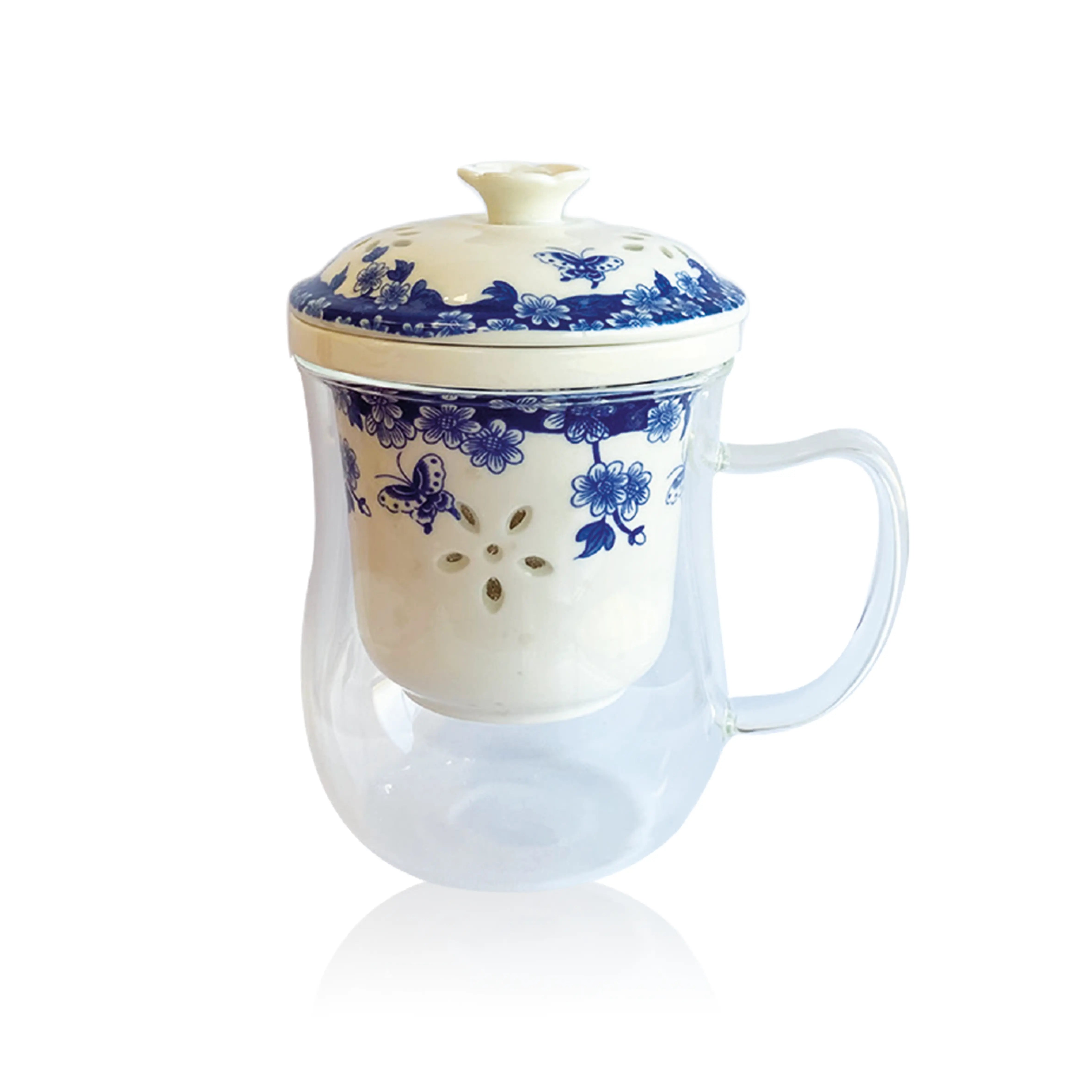 FORLIFE Brew-in-Mug - Infusore extra fine per tè con coperchio, colore: marino FORLIFE Brew-in-Mug - Infusore extra fine per tè con coperchio, colore: marino