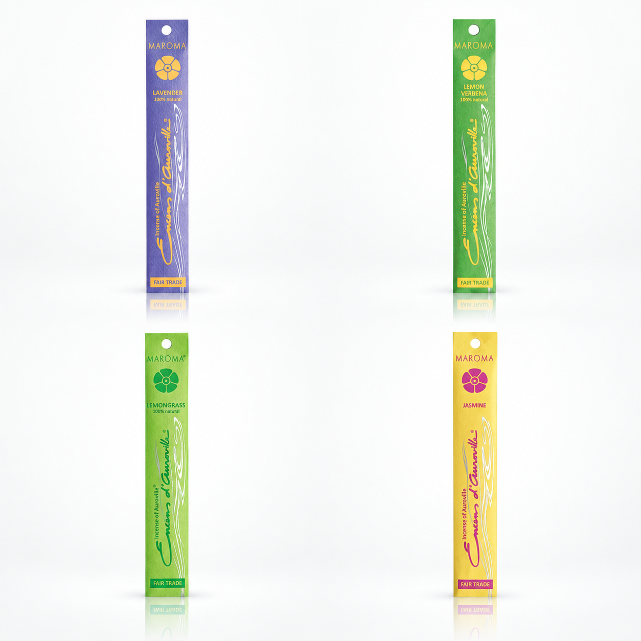 Box Incenso Encens d'Auroville - 'Fiori e Agrumi' (4 fragranze)