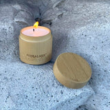 Handmade bamboo box candle - Silk