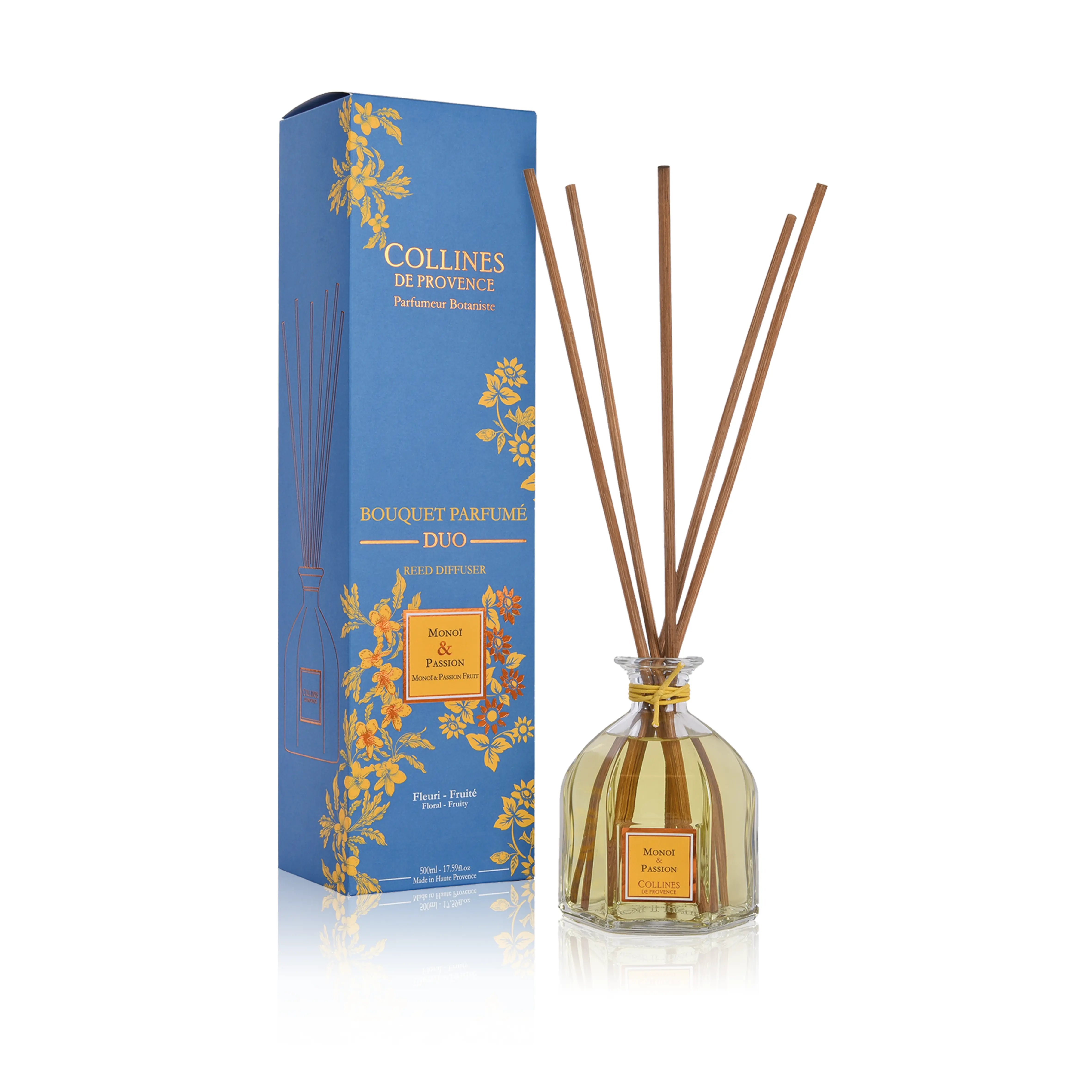 Reed Diffuser Two Fragrances - Monoi & Passion Fruit