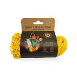Eco bag borsa a rete in cotone - Giallo