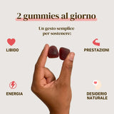 Estratti di funghi biologici - Gummies Libido