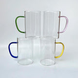 Set tazze in vetro borosilicato | 4pz
