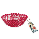 Natural weaves - Red cotton basket