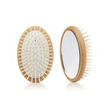 Hairbrush + pocket mirror